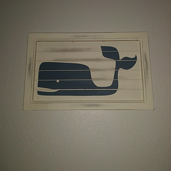 Other - Wood whale painting